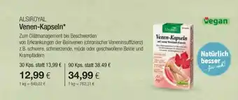 Vitalia Alsiroyal Venen-kapseln* Angebot