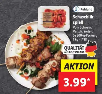 Lidl Schaschlikspieẞ 500 g Angebot