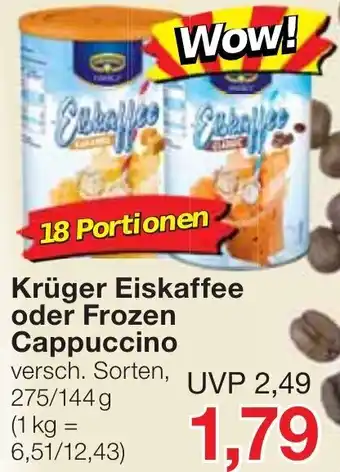 Jawoll Krüger Eiskaffee oder Frozen Cappuccino 275/144 g Angebot