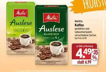 Wasgau Melitta Kaffee Angebot