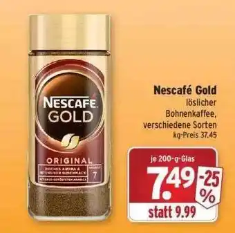 Wasgau Nescafé Gold Angebot