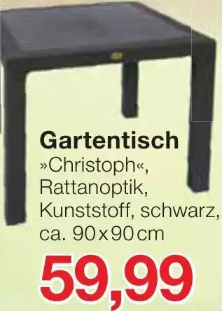 Jawoll Gartentisch ,,Christoph" ca. 90x90 cm Angebot