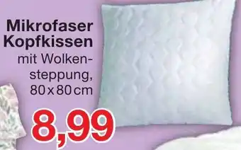 Jawoll Mikrofaser Kopfkissen 80x80 cm Angebot