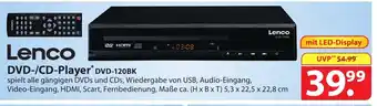 Famila Nord Ost Lenco DVD/CD Player DVD-120BK Angebot