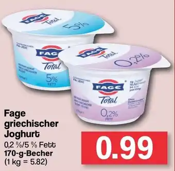 Famila Nord West Fage griechischer Joghurt 170 g Becher Angebot