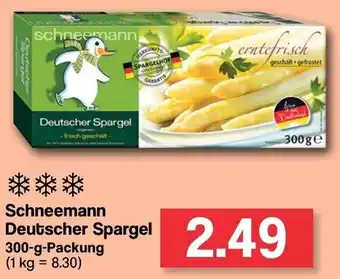 Famila Nord West Schneemann Deutscher Spargel 300 g Packung Angebot