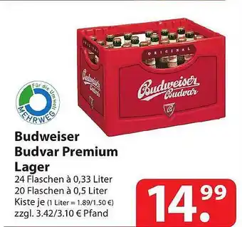 Famila Nord Ost Budweiser Budvar Premium Lager Angebot