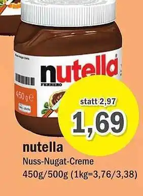 Aktiv Irma Nutella Angebot