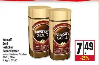 Kupsch Nescafé Gold Löslicher Bohnenkaffee Angebot