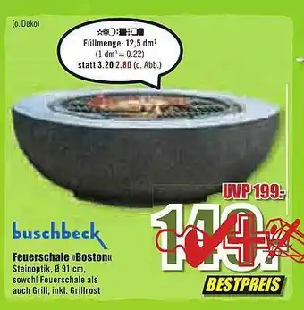 B1 Discount Baumarkt Buschbeck Feuerschale boston Angebot