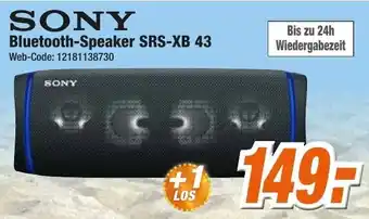 Expert Klein Sony Bluetooth Speaker SRS-XB 43 Angebot