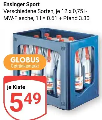 Globus Ensinger Sport 12x0,75 L Angebot