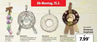 Lidl Melinera Osterkranz/Eiergirlande Angebot