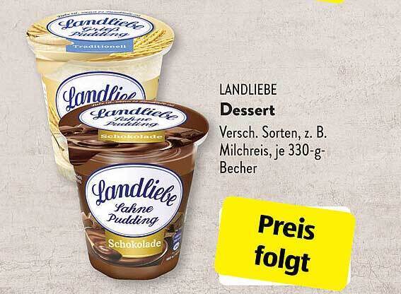 Landliebe Dessert Angebot bei Aldi Süd