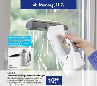 Aldi Süd Easy Home Hand-dampfreiniger Oder Fensterreiniger Angebot