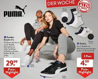 Aldi Süd Sneaker Smash V2 L Socken Puma Angebot