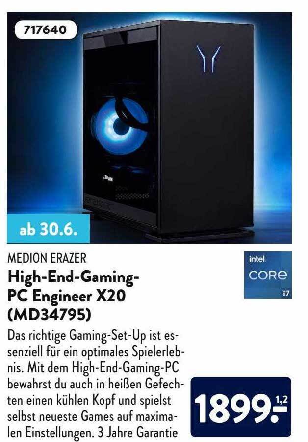 Medion Erazer Highendgamingpc Engineer X20 (md34795) Angebot bei