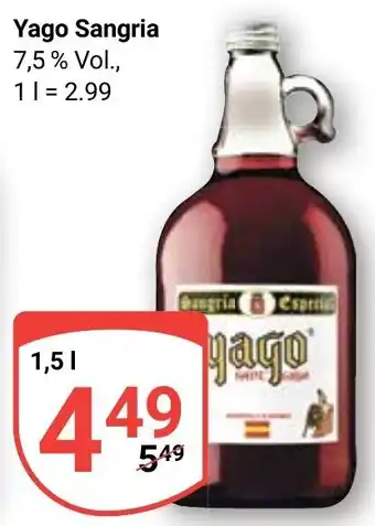 Globus Yago Sangria 1,5 L Angebot