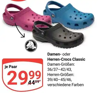 Globus Damen oder Herren Crocs Classic Angebot