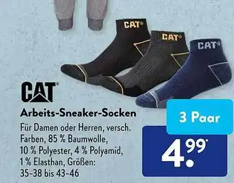 Aldi Süd Cat Arbeits-sneaker-socken Angebot