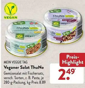 Aldi Süd Mein Veggie Tag Veganer Salat Thuno Angebot