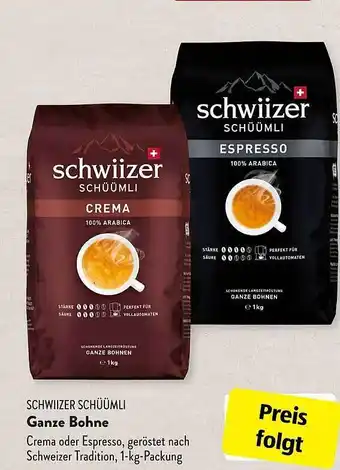 Aldi Süd Schwiizer Schüümli Ganze Bohne Angebot
