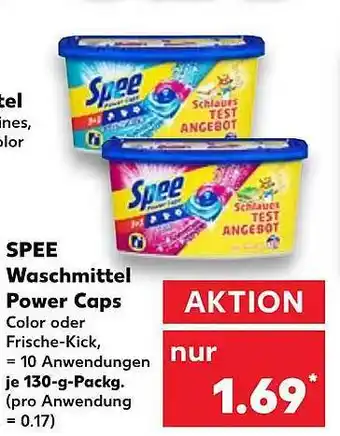 Kaufland Spee Waschmittel Power Caps Angebot