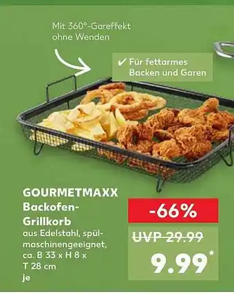 Kaufland Gourmetmaxx Backofen-grillkorb Angebot