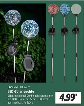 Lidl Livarno Home Led-solarleuchte Angebot