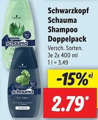 Lidl Schwarzkopf Schauma Shampoo Doppelpack Angebot