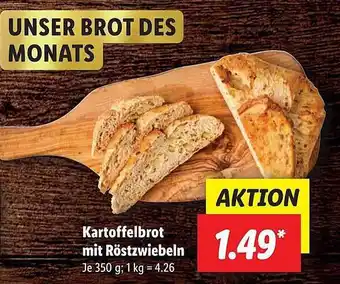 Lidl Kartoffelbrot Mit Röstzwiebeln Angebot