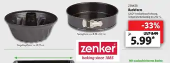 Lidl Zenker Backform Angebot