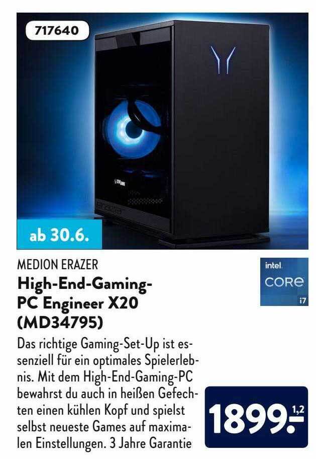 Medion Erazer Highendgaming Pc Engineer X20 (md34795) Angebot bei