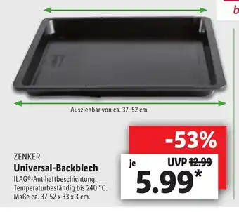 Lidl Zenker Universal Backblech Angebot