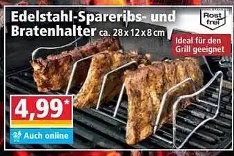 Norma Edelstahl-spareribs- Und Bratenhalter Angebot