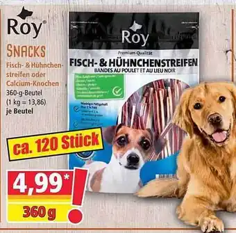 Norma Roy Snacks Fisch- & Hühnchenstreifen Oder Calcium-knochen Angebot