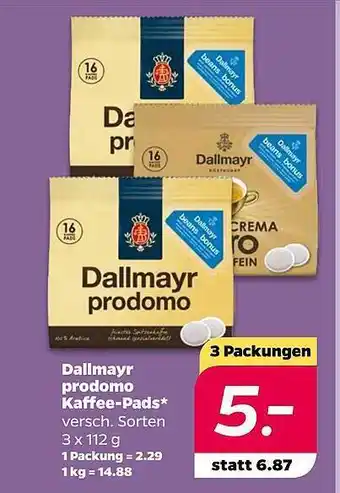 NETTO Dallmayr Prodomo Kaffee-pads Angebot