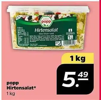 NETTO Popp Hirtensalat Angebot