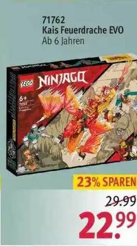 Rossmann Lego Ninjago 71762 Kais Feuerdrache Evo Angebot
