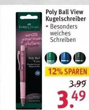 Rossmann Poly Ball View Kugelschreiber Angebot