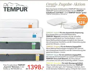 Schaffrath Tempur „supreme“ Matratzen Angebot