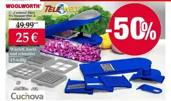 Woolworth Cucinova Dicer Pro Diamant Obst- & Gemüseschneider Angebot