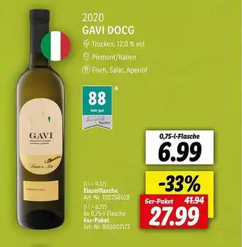 Lidl 2020 Gavi Docg Angebot