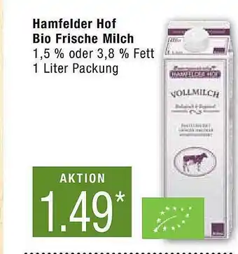 Marktkauf Hamfelder Hof Bio Frische Milch Angebot