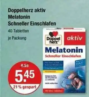 V Markt Doppelherz Aktiv Melatonin Schneller Einschlafen Angebot