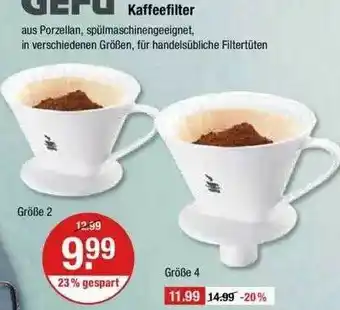 V Markt Kaffeefilter Angebot