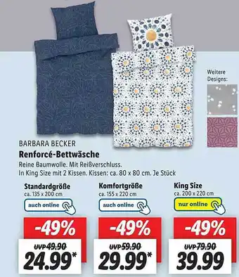 Lidl Barbara Becker Renforcé-bettwäsche Angebot