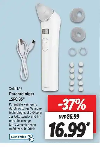 Lidl Sanitas Porenreiniger „sfc 35“ Angebot