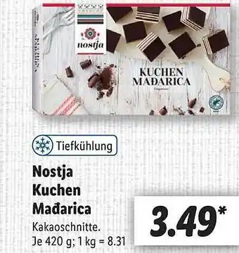 Lidl Nostja Kuchen Madarica Angebot