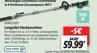 Lidl Parkside Langstiel-heckenschere Angebot